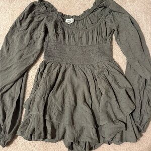 Urban outfitters long sleeve romper